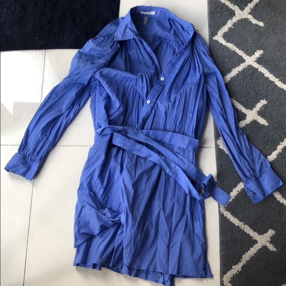 Jack Rogers sz 4 periwinkle shirt dress with slip - Picture 4 of 5